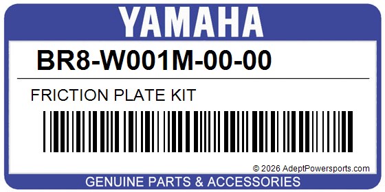 Yamaha BR8-W001M-00-00 Friction Plate Kit