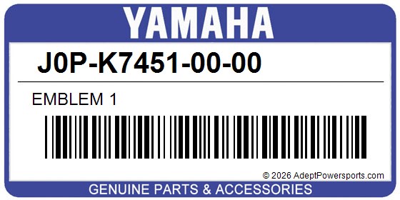 Yamaha J0P-K7451-00-00 Emblem 1