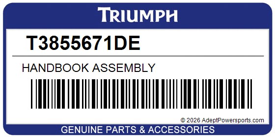 Triumph T3855671DE Handbook Assembly