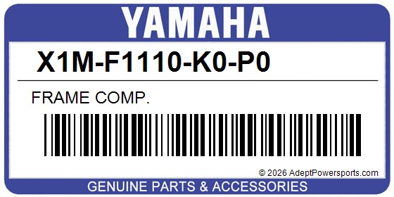 Yamaha X1M-F1110-K0-P0 Frame Comp.