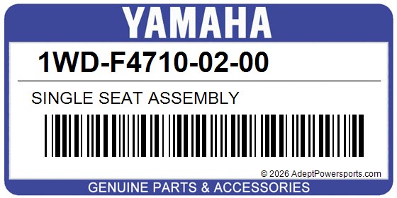 Yamaha 1WD-F4710-02-00 Single Seat Assembly