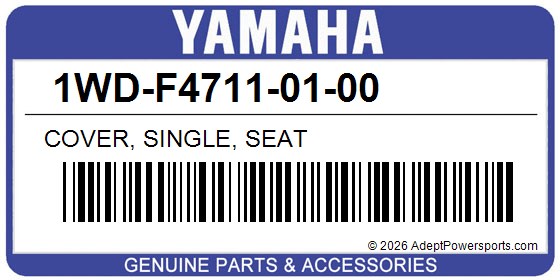 Yamaha 1WD-F4711-01-00 Cover, Single, Seat
