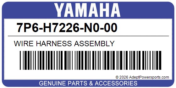 Yamaha 7P6-H7226-N0-00 Wire Harness Assembly