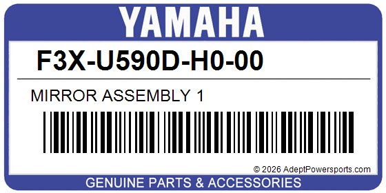 Yamaha F3X-U590D-H0-00 Mirror Assembly 1