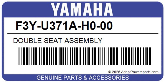 Yamaha F3Y-U371A-H0-00 Double Seat Assembly