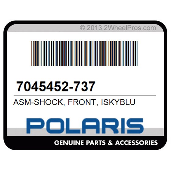 Polaris 7045452-737 Asm-Shock, Front, Iskyblu