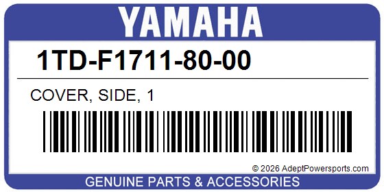 Yamaha 1TD-F1711-80-00 Cover, Side, 1