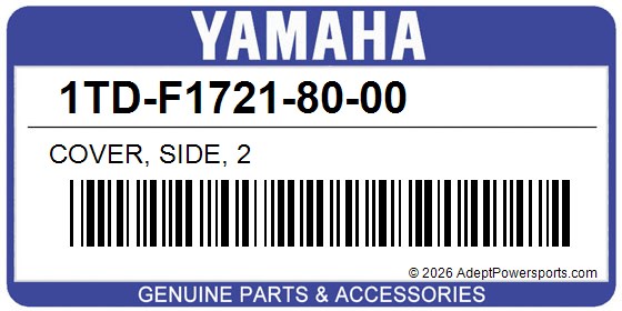 Yamaha 1TD-F1721-80-00 Cover, Side, 2