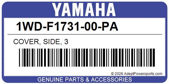Yamaha 1WD-F1731-00-PA Cover, Side, 3