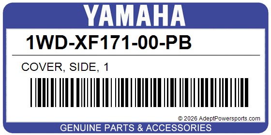 Yamaha 1WD-XF171-00-PB Cover, Side, 1