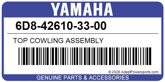 Yamaha 6D8-42610-33-00 Top Cowling Assembly