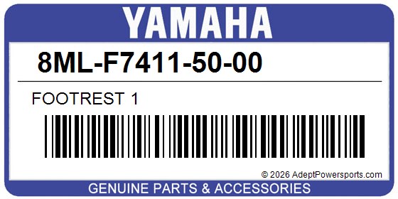 Yamaha 8ML-F7411-50-00 Footrest 1