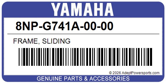 Yamaha 8NP-G741A-00-00 Frame, Sliding