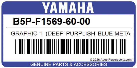 Yamaha B5P-F1569-60-00 Graphic 1 (Deep Purplish Blue Metallic C)