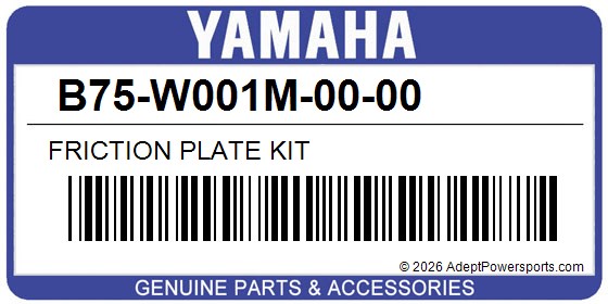 Yamaha B75-W001M-00-00 Friction Plate Kit