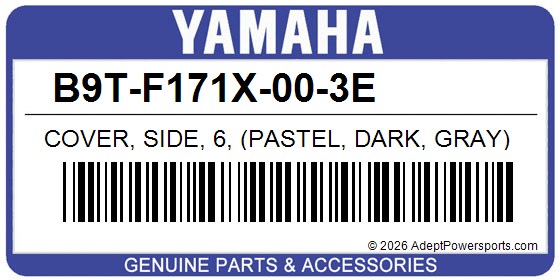 Yamaha B9T-F171X-00-3E Cover, Side, 6, (Pastel, Dark, Gray)