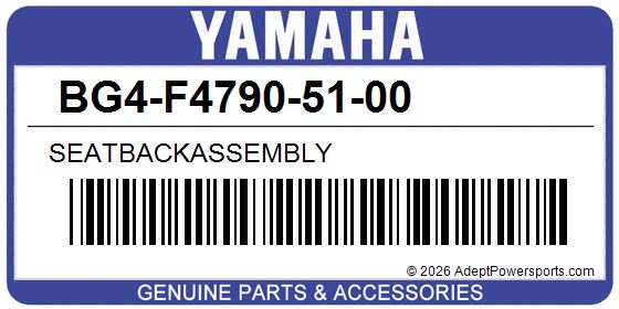 Yamaha BG4-F4790-51-00 Seatbackassembly