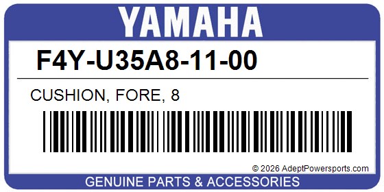Yamaha F4Y-U35A8-11-00 Cushion, Fore, 8