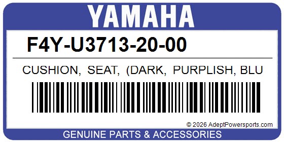 Yamaha F4Y-U3713-20-00 Cushion, Seat, (Dark, Purplish, Blue, Coat, 8)