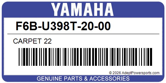 Yamaha F6B-U398T-20-00 Carpet 22