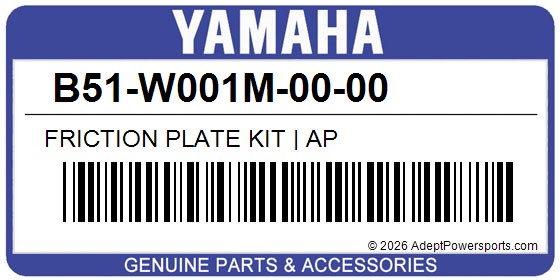 Yamaha B51-W001M-00-00 Friction Plate Kit | Ap