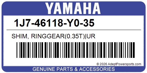 Yamaha 1J7-46118-Y0-35 Shim, Ringgear(0.35T)|Ur