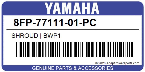 Yamaha 8FP-77111-01-PC Shroud | Bwp1