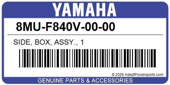 Yamaha 8MU-F840V-00-00 Side, Box, Assy., 1