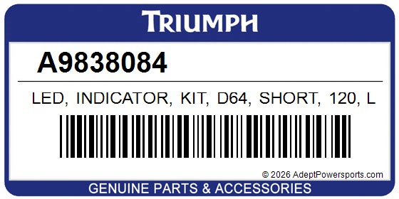 Triumph A9838084 Led, Indicator, Kit, D64, Short, 120, Lead