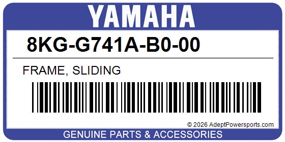 Yamaha 8KG-G741A-B0-00 Frame, Sliding