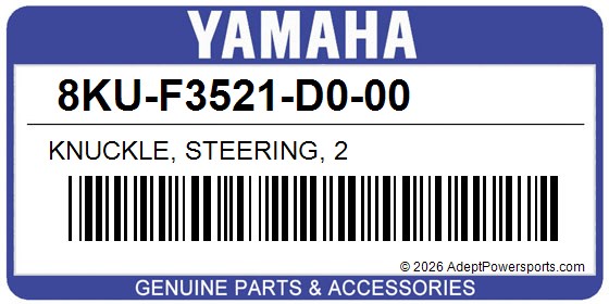 Yamaha 8KU-F3521-D0-00 Knuckle, Steering, 2