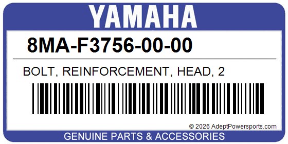 Yamaha 8MA-F3756-00-00 Bolt, Reinforcement, Head, 2