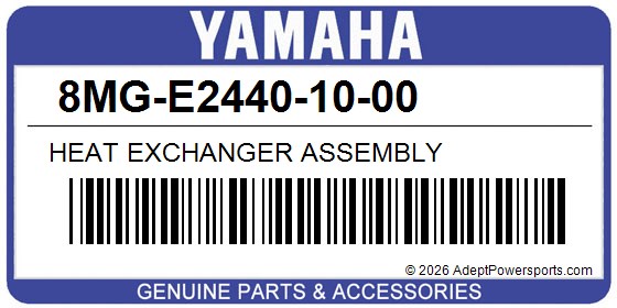 Yamaha 8MG-E2440-10-00 Heat Exchanger Assembly
