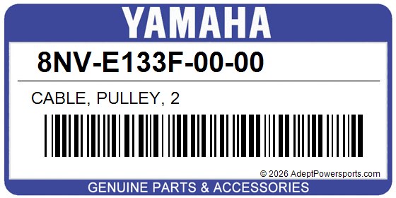 Yamaha 8NV-E133F-00-00 Cable, Pulley, 2