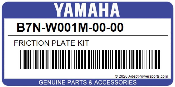 Yamaha B7N-W001M-00-00 Friction Plate Kit