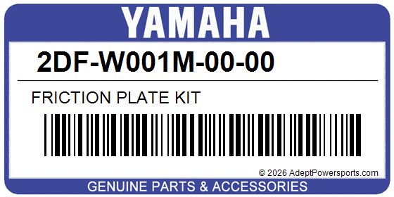 Yamaha 2DF-W001M-00-00 Friction Plate Kit