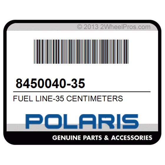 Polaris 8450040-35 Fuel Line-35 Centimeters