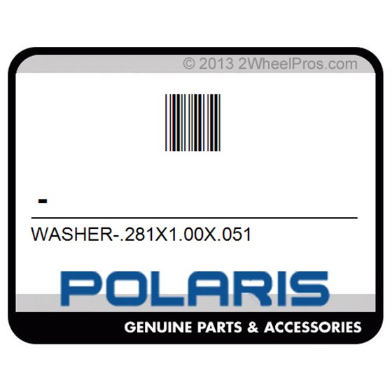 Polaris - Washer-.281X1.00X.051