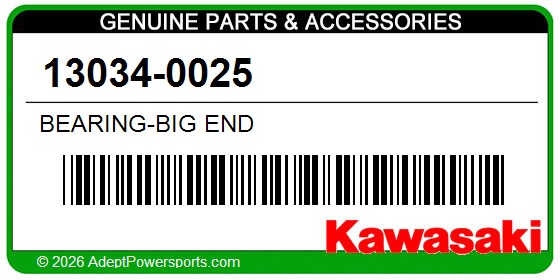 Kawasaki 13034-0025 Bearing-Big End