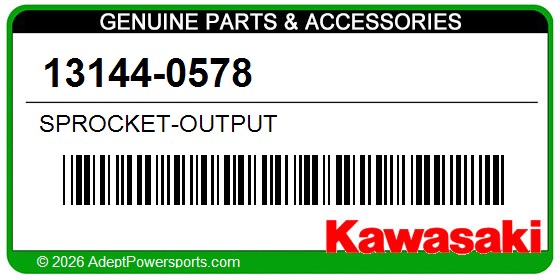 Kawasaki 13144-0578 Sprocket-Output