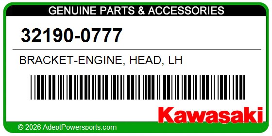 Kawasaki 32190-0777 Bracket-Engine, Head, Lh