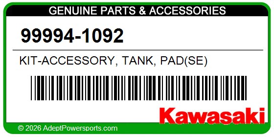 Kawasaki 99994-1092 Kit-Accessory, Tank, Pad(Se)