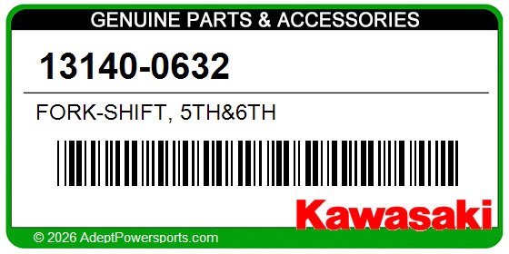 Kawasaki 13140-0632 Fork-Shift, 5Th&6Th