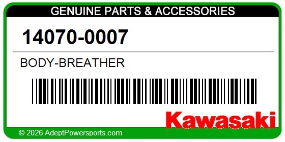Kawasaki 14070-0007 Body-Breather