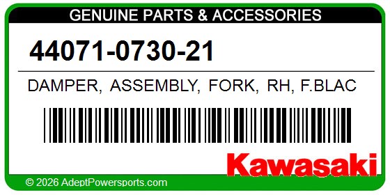 Kawasaki 44071-0730-21 Damper, Assembly, Fork, Rh, F.Black
