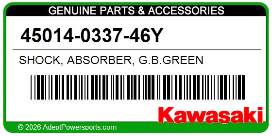 Kawasaki 45014-0337-46Y Shock, Absorber, G.B.Green
