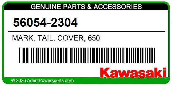Kawasaki 56054-2304 Mark, Tail, Cover, 650