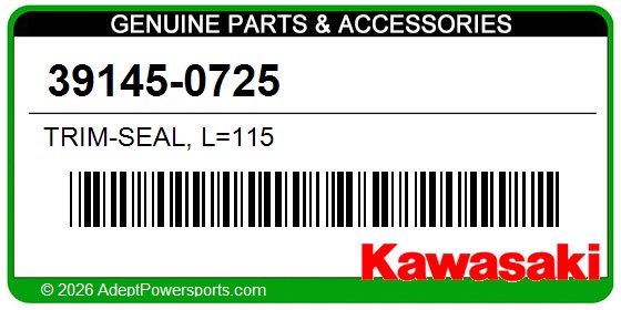 Kawasaki 39145-0725 Trim-Seal, L=115