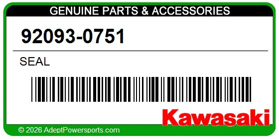 Kawasaki 92093-0751 Seal