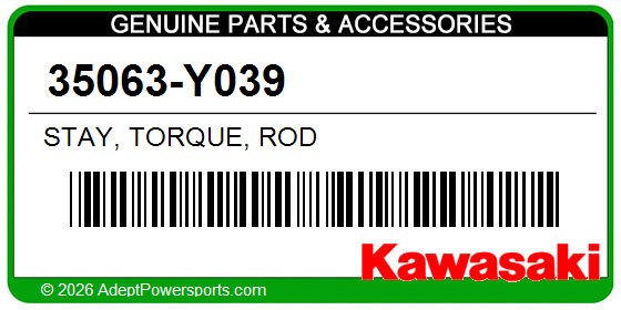 Kawasaki 35063-Y039 Stay, Torque, Rod